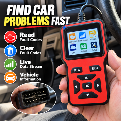 Car Diagnostic Scanner with Fault Code Reader & Live Data