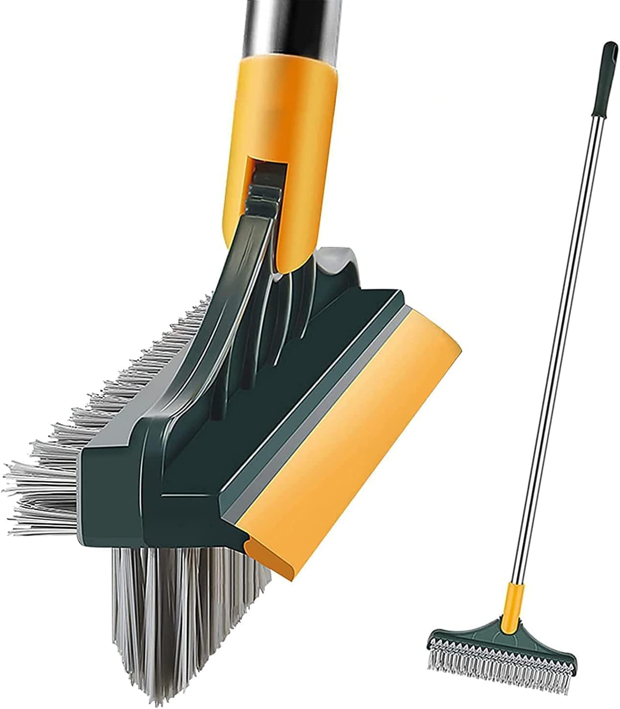 🧹3-in-1 Floor Scrubber Brush with Squeegee