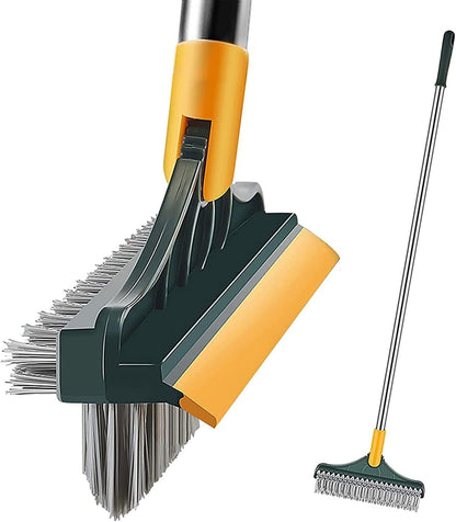 🧹3-in-1 Floor Scrubber Brush with Squeegee