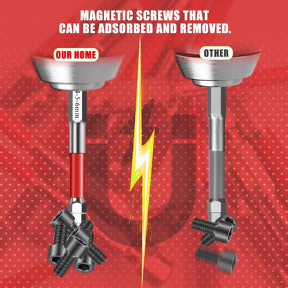 🔩 S2 Steel Hex Bit Set | Magnetic No-Slip Screwdriver Bits ✨