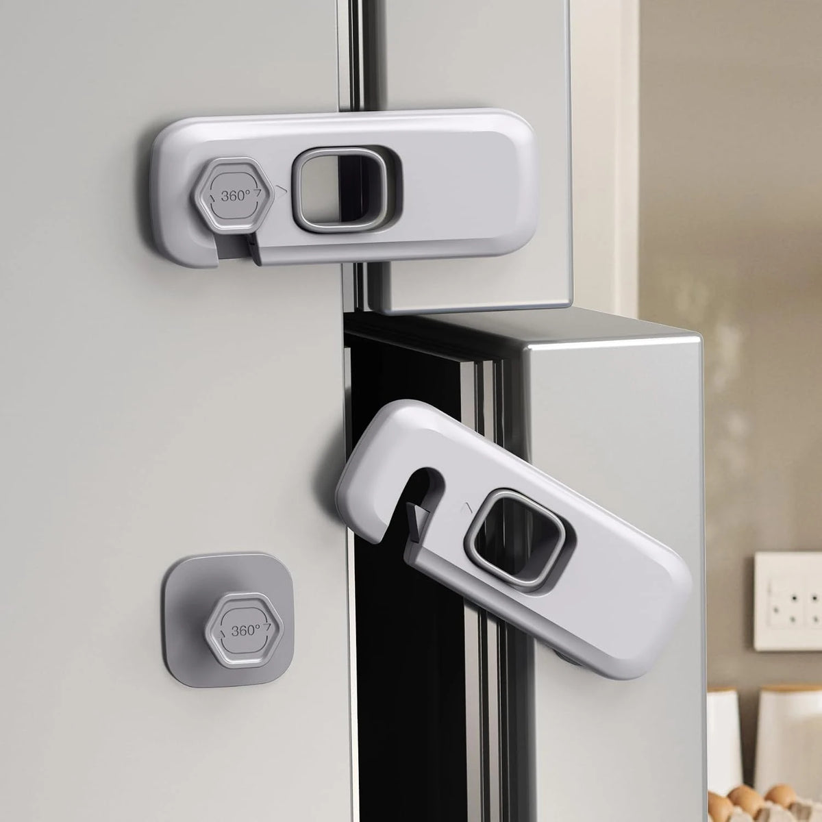5-Pack Refrigerator Locks for Kids | Baby Safety