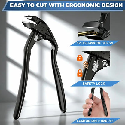 ✂️🖤 Easy-Grip Curved Nail Clipper for Seniors