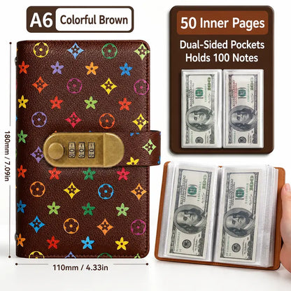Combination Lock Cash Binder – A6 Budget Organizer