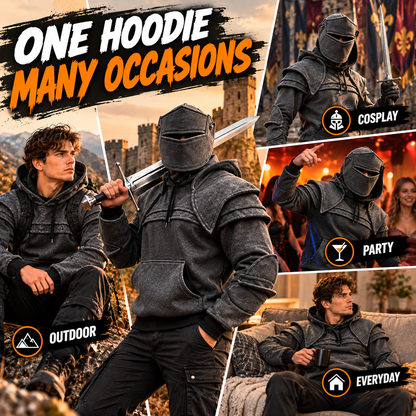 🖤Heavyweight Layered-Look Hoodie – Modern Street Style