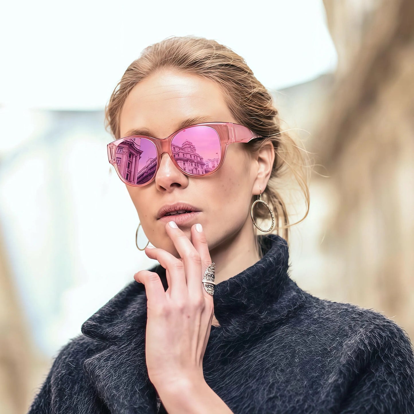 🔥Last Day 49% OFF - 🕶️ Oversized Square Fit-Over Polarized Sunglasses