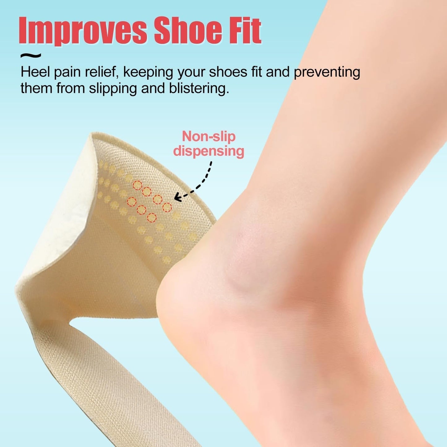 🌟 Soft Heel Cushion Pads 👣 Anti-Slip Comfort Protection