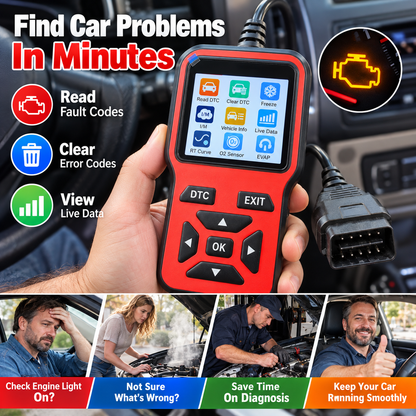 Car Diagnostic Scanner with Fault Code Reader & Live Data
