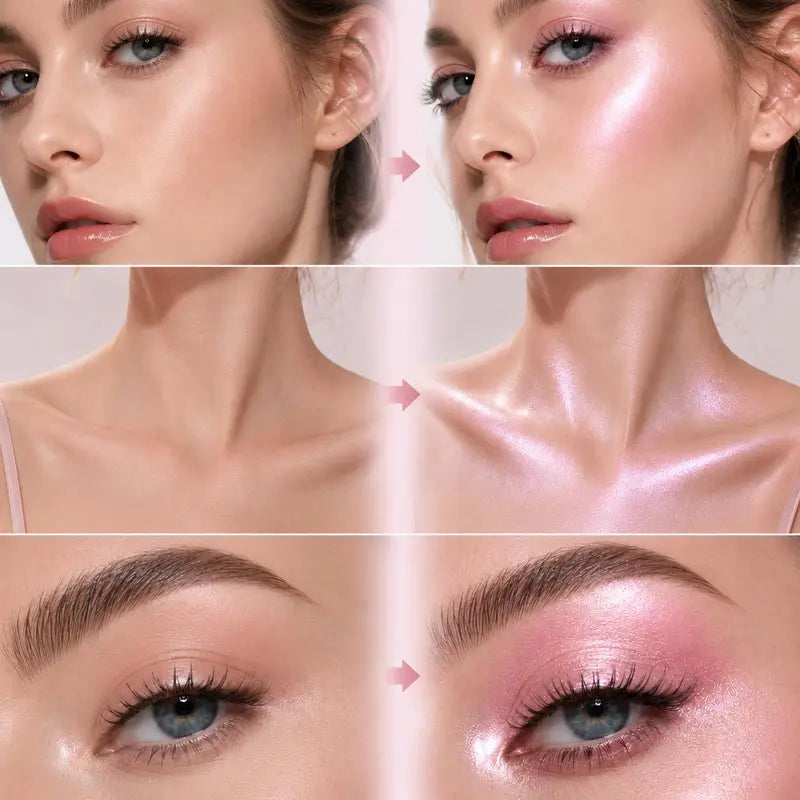 ✨Liquid Glass Skin Highlighter - Pearlescent Dewy Glow Illuminator