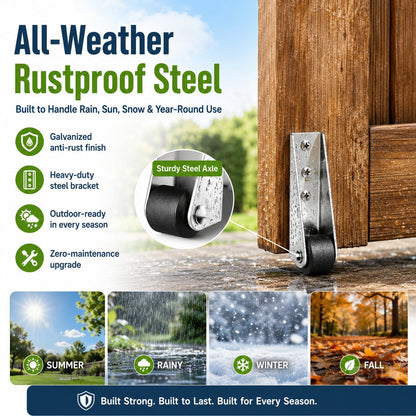 🔧 110LBS Vertical Track Roller – Anti-Wobble Door Guide System