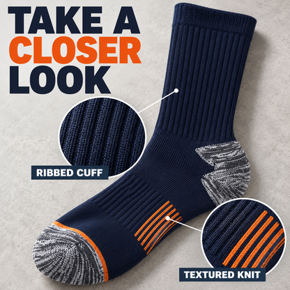 🧦 Cushioned Crew Socks – Thick Comfort for Chilly Morning Walks