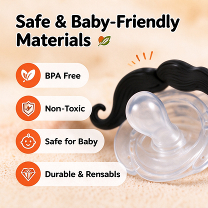 Funny Mustache Baby Pacifier