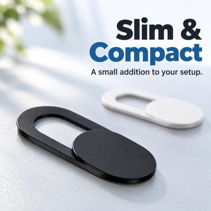 🔒 Sliding Camera Privacy Covers – 20-Pack, Black & White