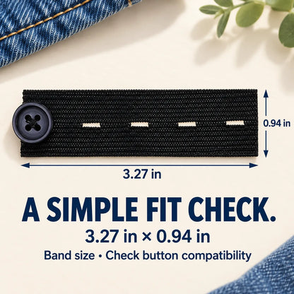 ✨ Waistband Extender for Jeans & Pants — No Sewing