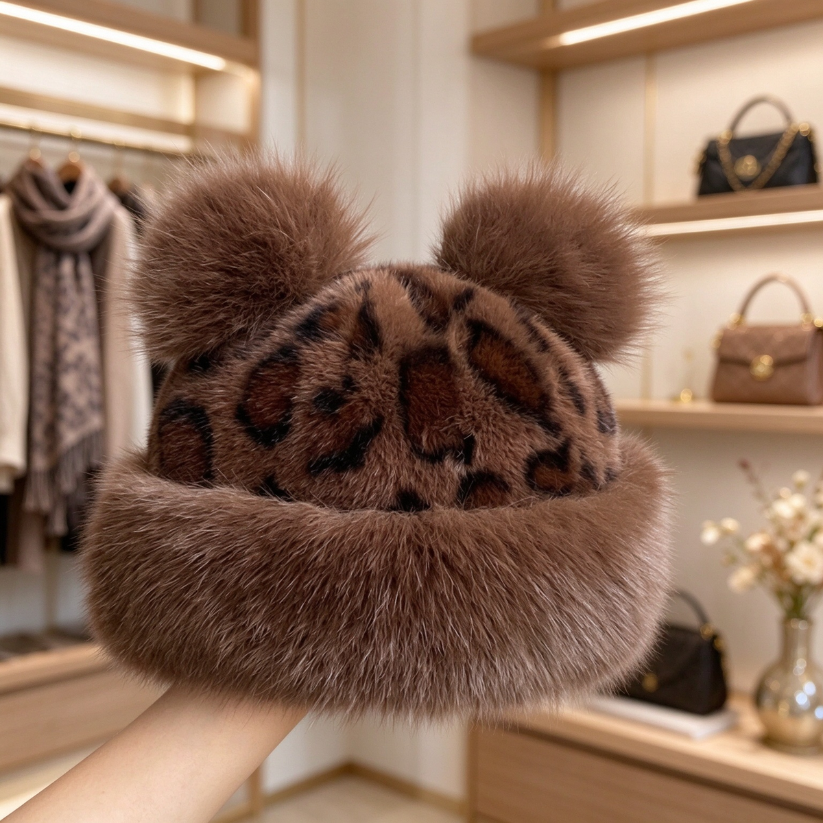 🧸 Retro Plush Winter Hat – Cozy Cold-Weather Style with Vintage Charm ❄️