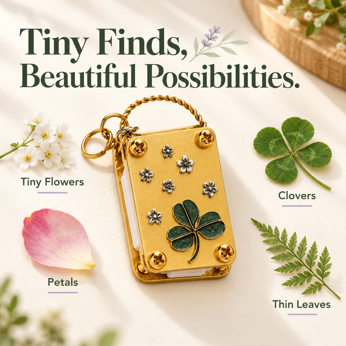 Mini Flower Press Kit 🌸 Press Petals & Clovers on the Go