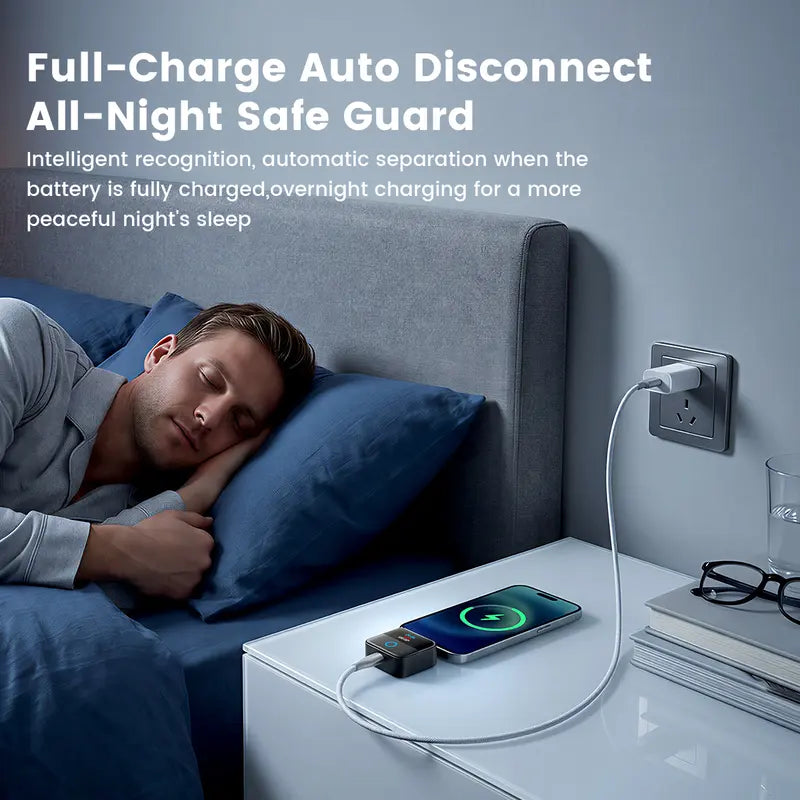 ⚡ 140W Smart Auto-Eject USB-C Charging Guard