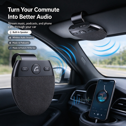 Bluetooth car sun visor hands-free speaker