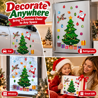 Magnetic Christmas Tree for Refrigerator - Reusable Holiday Decor for Family