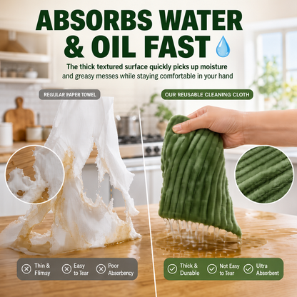 🔥Limited time 50% OFF-Reusable Super Absorbent Kitchen Cleaning Cloth♻️