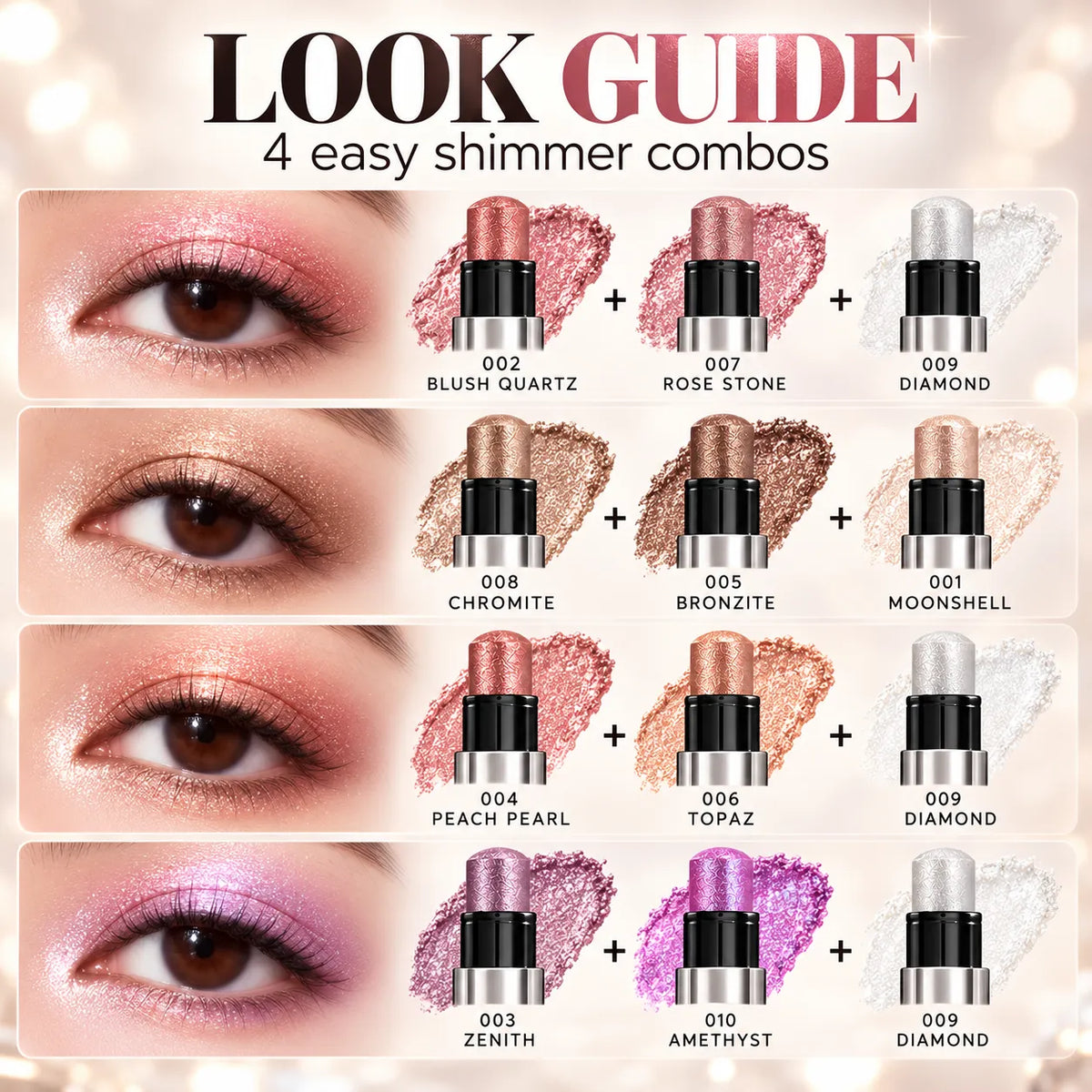 ✨ Jelly Shimmer Eyeshadow Stick – One-Swipe Sparkling Eye Makeup