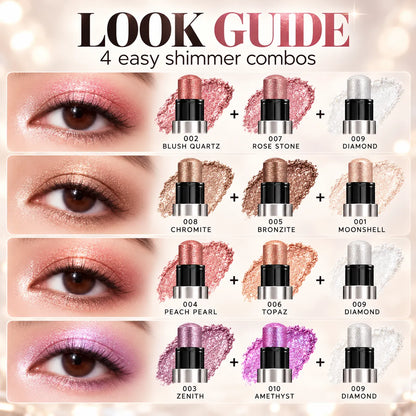 ✨ Jelly Shimmer Eyeshadow Stick – One-Swipe Sparkling Eye Makeup