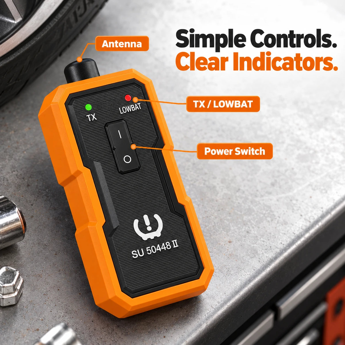 SU-50448 II TPMS Relearn Tool – Ready for Tire Rotation 🛞