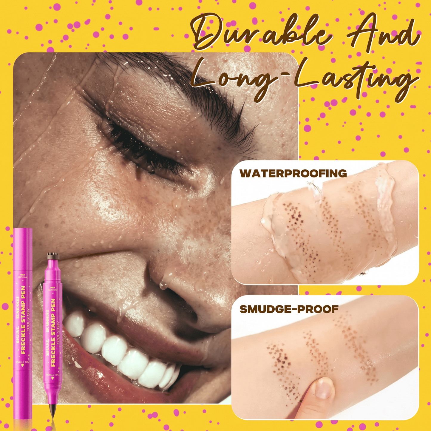 ✨ Waterproof Freckle Pen – Natural Sun-Kissed Look ☀️