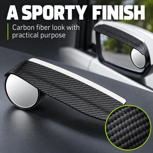 Side Mirror Rain Guards With Adjustable Blind Spot Mirrors