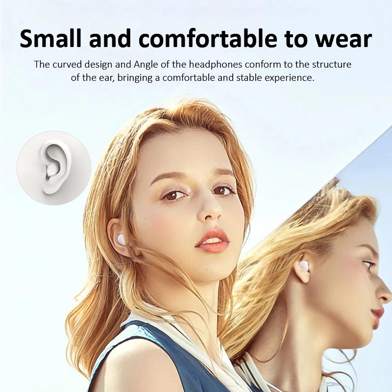 😴 Mini Invisible Sleep Earbuds – Bluetooth 5.4 True Wireless Headphones 🎧