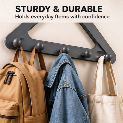 Triangular door hanging multi-hook storage rack(4Pcs)