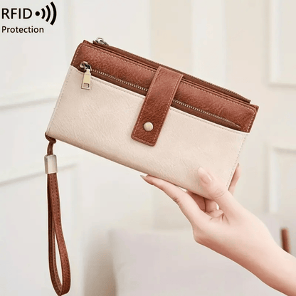 women-s-long-wallet-stylish-clutch-elegant-solid-color-rfid-blocking-leather-wallet-3588