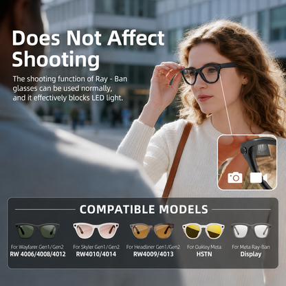 LED Light Blocking Stickers for Smart Glasses – Discreet Privacy Cover
