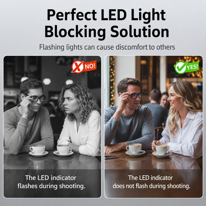 LED Light Blocking Stickers for Smart Glasses – Discreet Privacy Cover