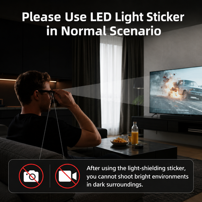 LED Light Blocking Stickers for Smart Glasses – Discreet Privacy Cover