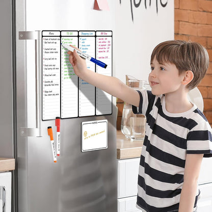 Magnetic Dry Erase To-Do List Board (4-Pack)