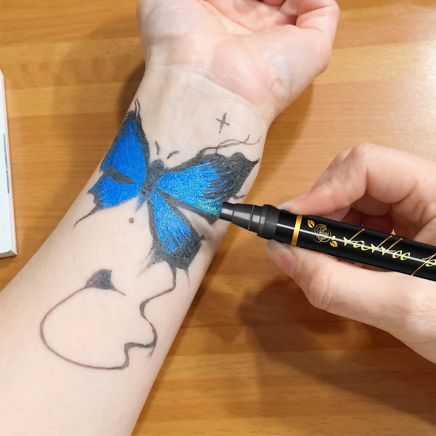 🎨Temporary Tattoo Markers & Face Paint Kit (Skin-Safe) | BrandName✨