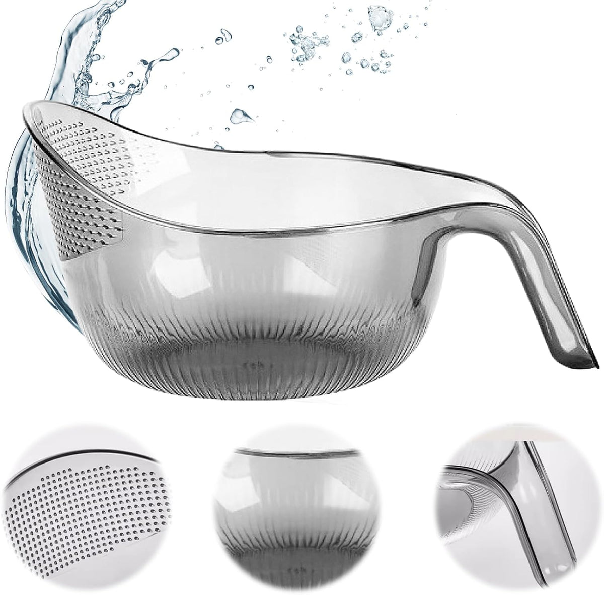 🔥 CLEARANCE SALE: Multipurpose Rice Strainer Bowl – Rinse, Drain & Prep in One