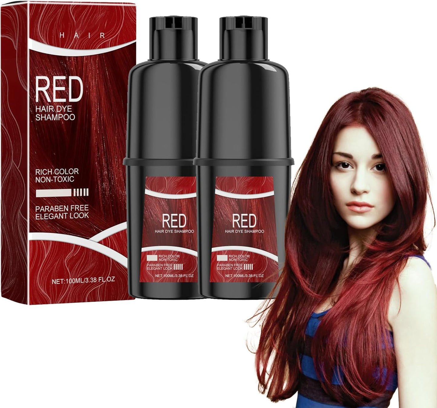 Natural Herbal Hair Color Dye Shampoo (100ml) 🌿
