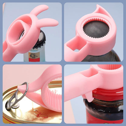 🔧🐰4-in-1 Multifunctional Rabbit-Shaped Bottle and Jar Opener