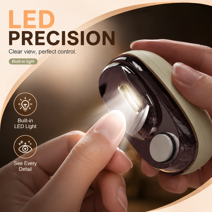 2-in-1 Electric Nail Clipper with LED