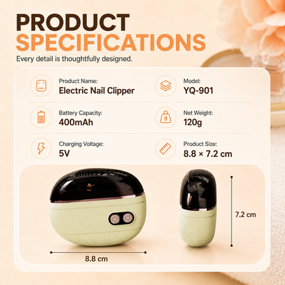 2-in-1 Electric Nail Clipper with LED