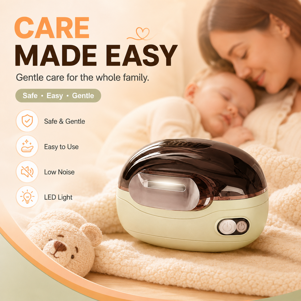 2-in-1 Electric Nail Clipper with LED