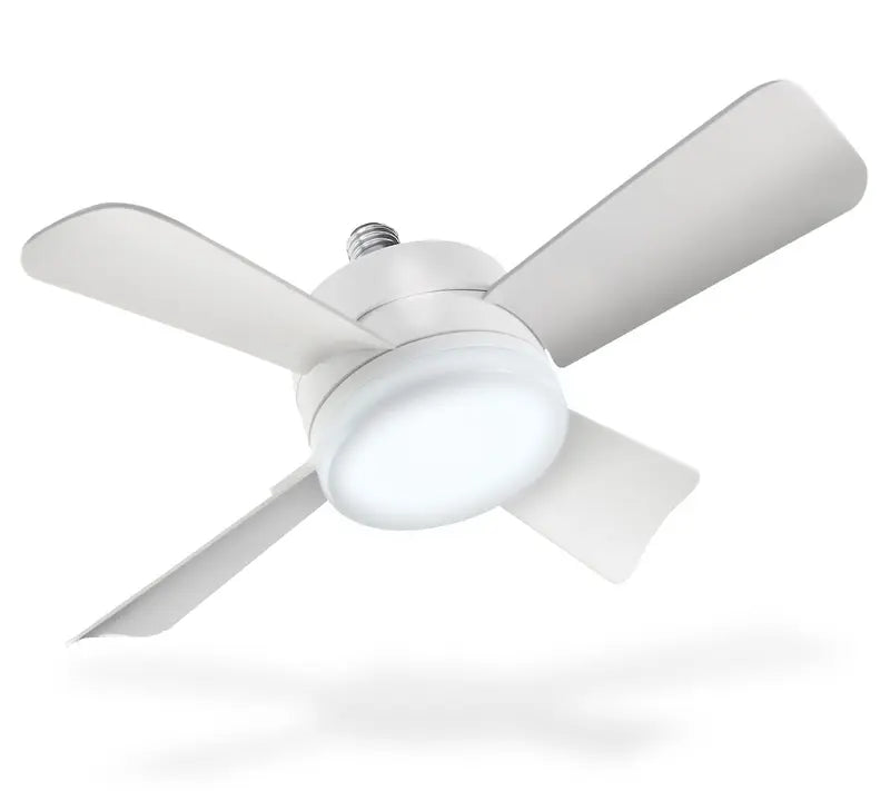 2-in-1 Socket Ceiling Fan & LED Light with Remote 💡🌀