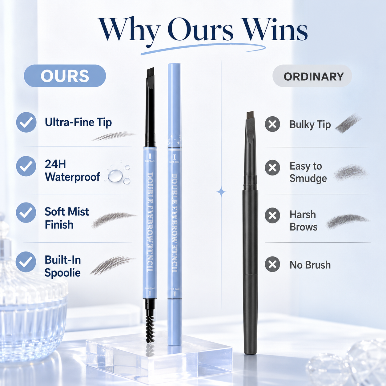 3D Double-Ended Eyebrow Pencil✨