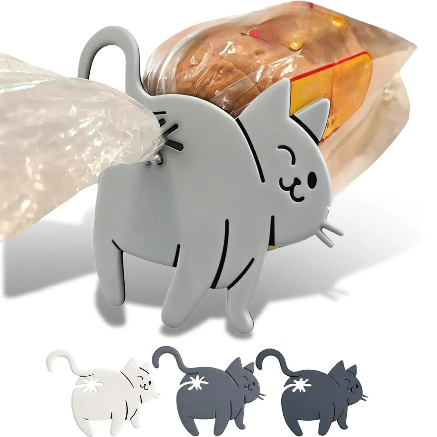 10 Pcs Cat Butt Bread Clip