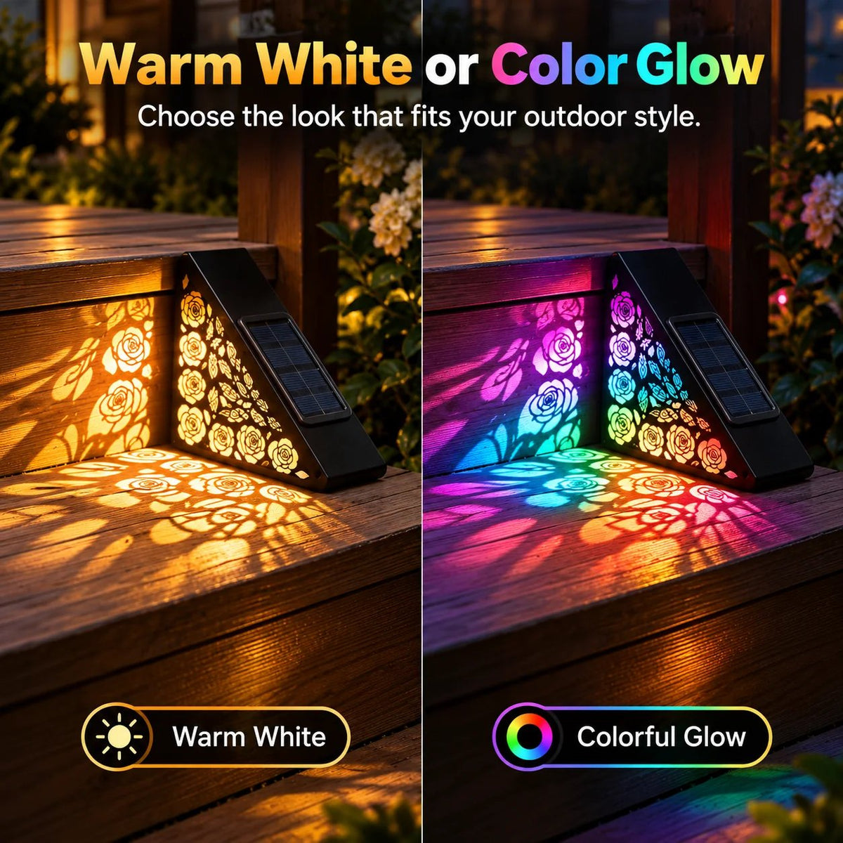 🔥Hot sales✨Solar Step Lights | Dusk-to-Dawn Outdoor Lighting with IP65 Weather Resistance & No Wiring 🌙