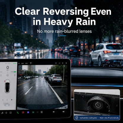 🌧️ Universal Car Camera Rain Shield – Clearer Rear View in Rain & Splash 🚗