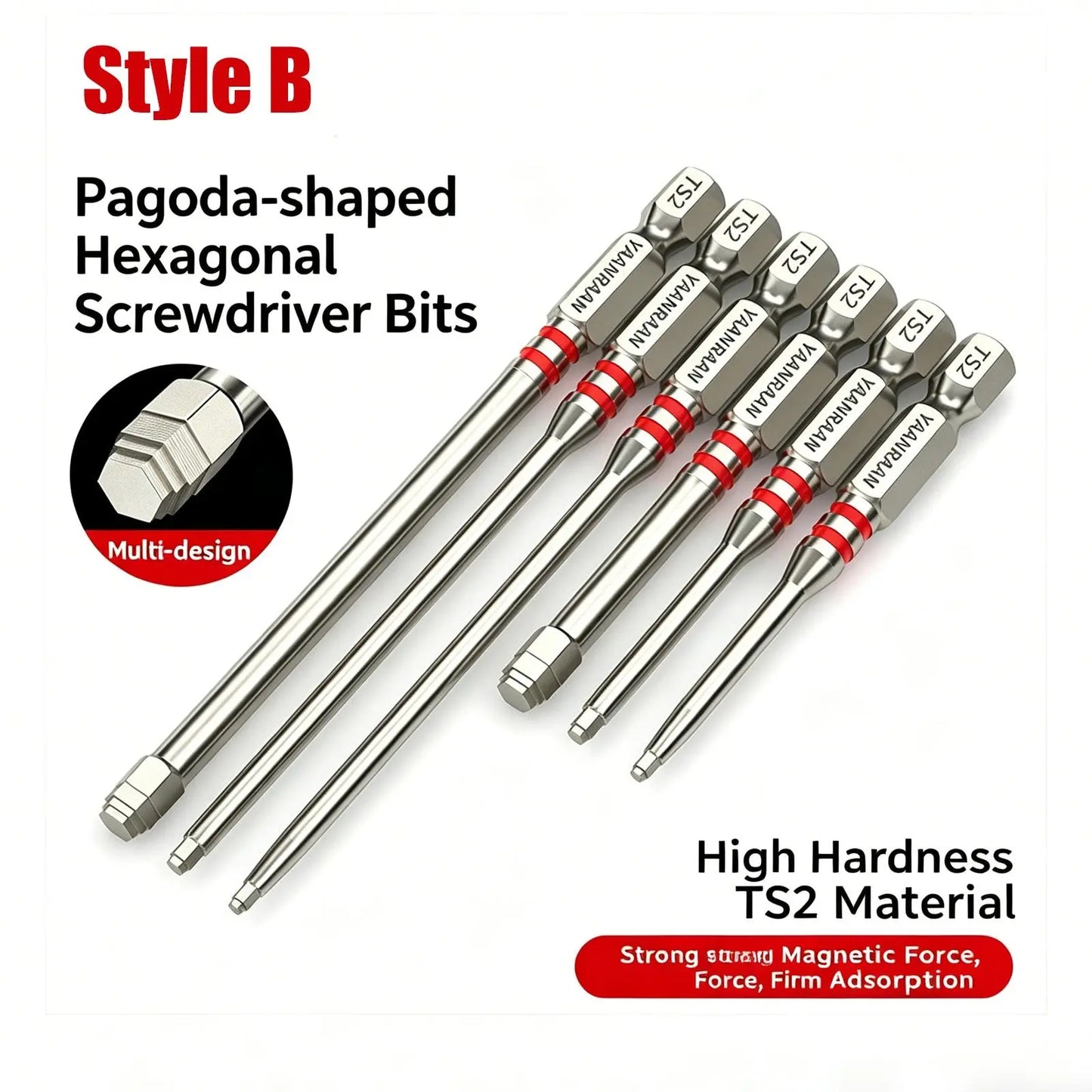 🔩 S2 Steel Hex Bit Set | Magnetic No-Slip Screwdriver Bits ✨