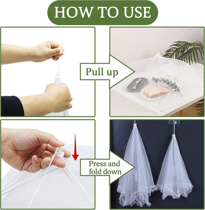 🧺  Foldable Mesh Food Cover — Keep Bugs Out & Freshness In 🌿✨