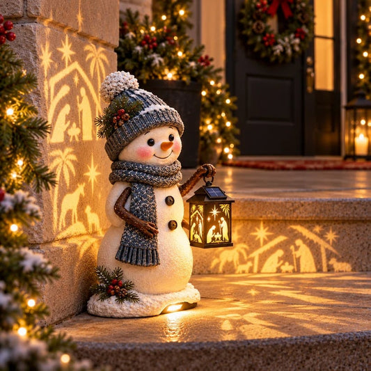 ⛄Snowman Nativity Glow™ Christmas Light Ornament